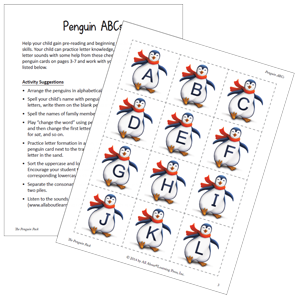 The Penguin Pack from All About Learning Press - Activity Preview