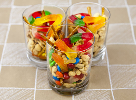 Snacks for letter W - Wiggly Worm Trail Mix