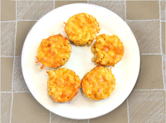 Snacks that start with CH - Cheesy Mac Bites