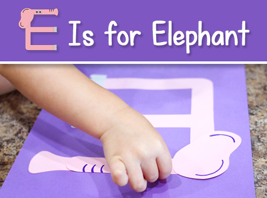 E Is for Elephant craft