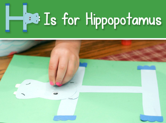 H Is for Hippo ABC Craft