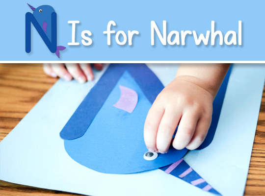 N Is for Narwhal ABC Craft
