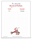 download our blank prefix list