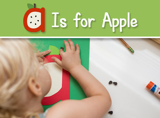 Lowercase Letter A Craft A Is For Apple Printable Template 