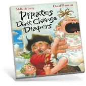 Pirates don't change diapers book cover