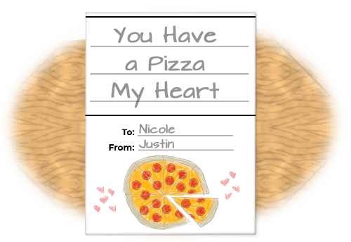 a card to be filled out by child