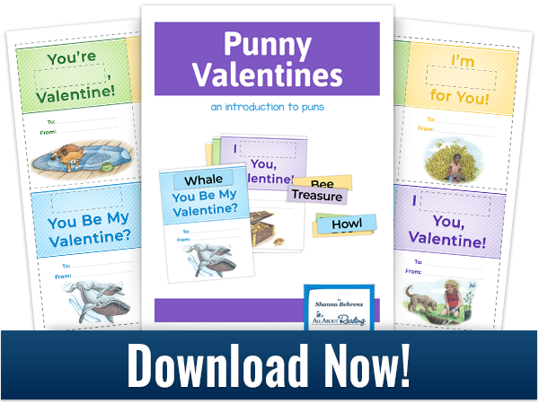 Download Punny Valentines activity to introduce puns