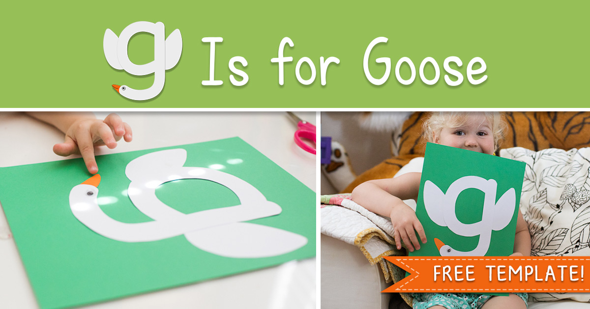 Printable Letter G Craft G Is for Goose