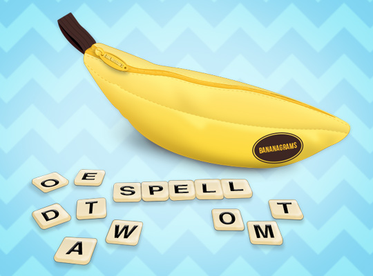 bananagrams game pieces