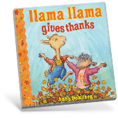 Llama Llama gives thanks book cover