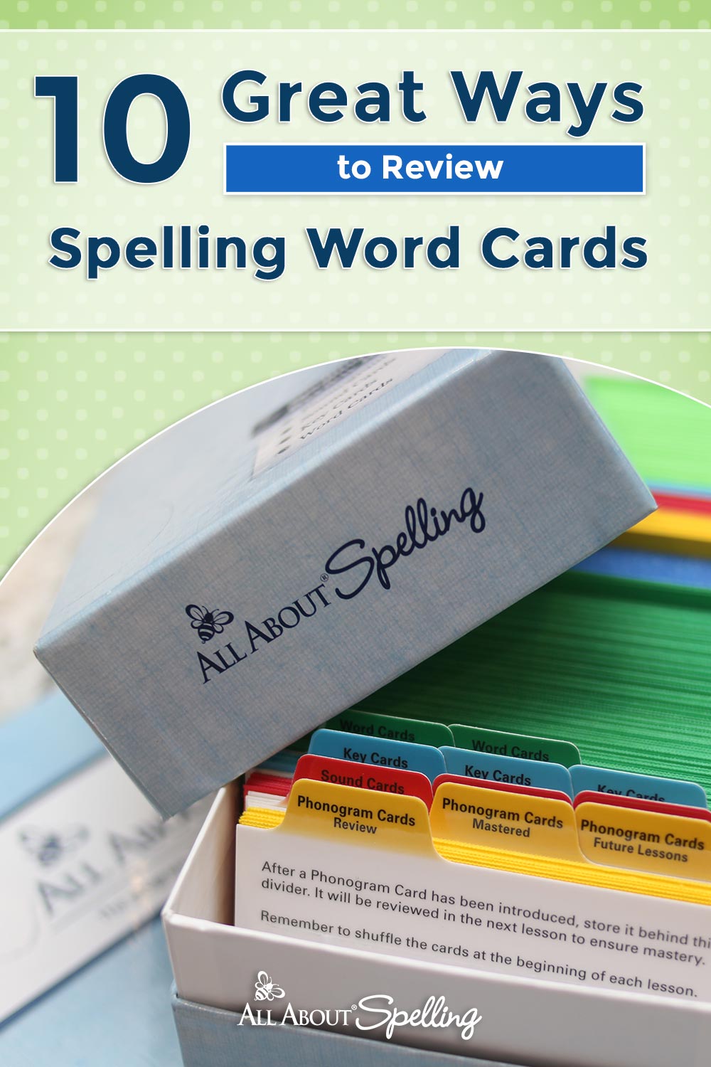 10 Great Ways To Review Spelling Word Cards All About Spelling