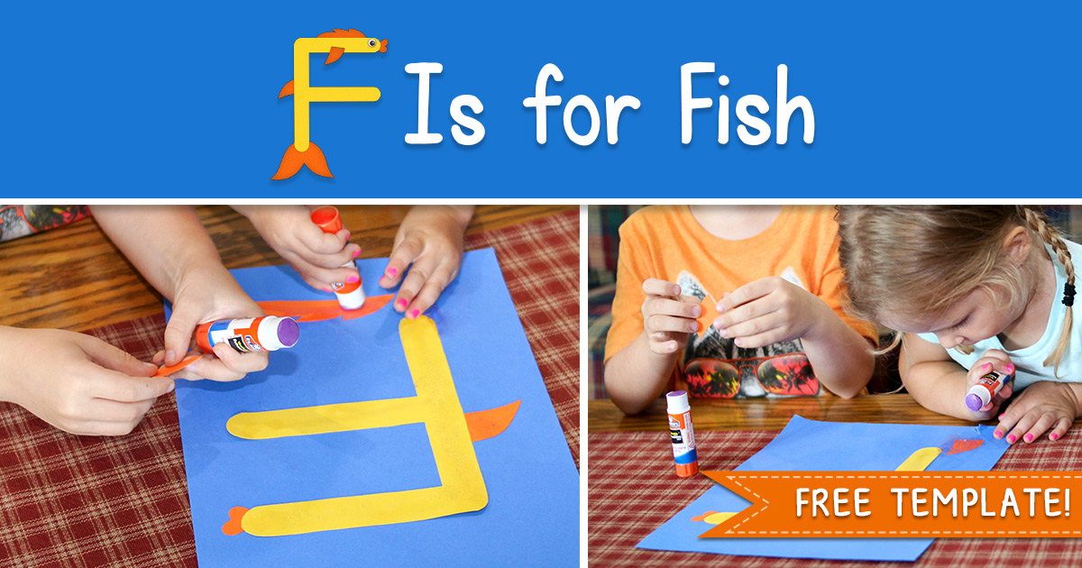 Printable Letter F Craft F is for Fish (FREE Download)