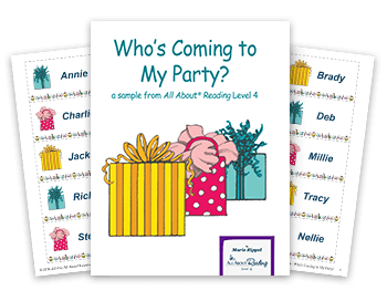 3-page spread of Who's Coming to My Party activity download