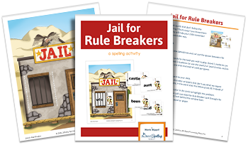 Jail for Rule Breakers - a spelling activity