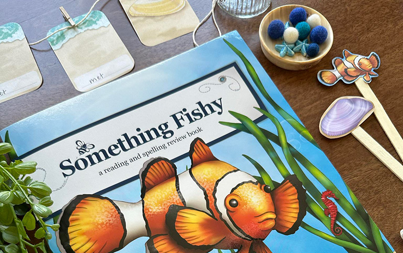 Something Fishy reading and spelling review book cover