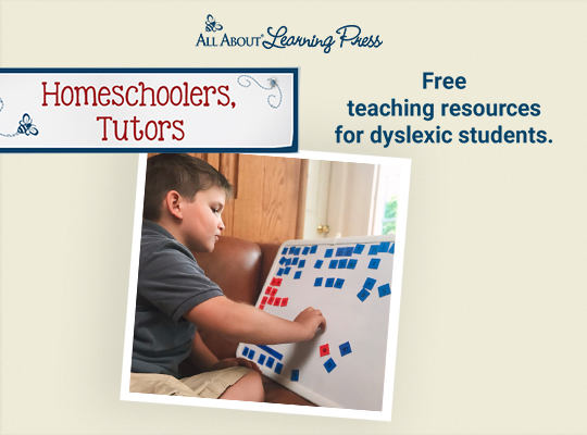 Free teaching resources for dyslexic students.