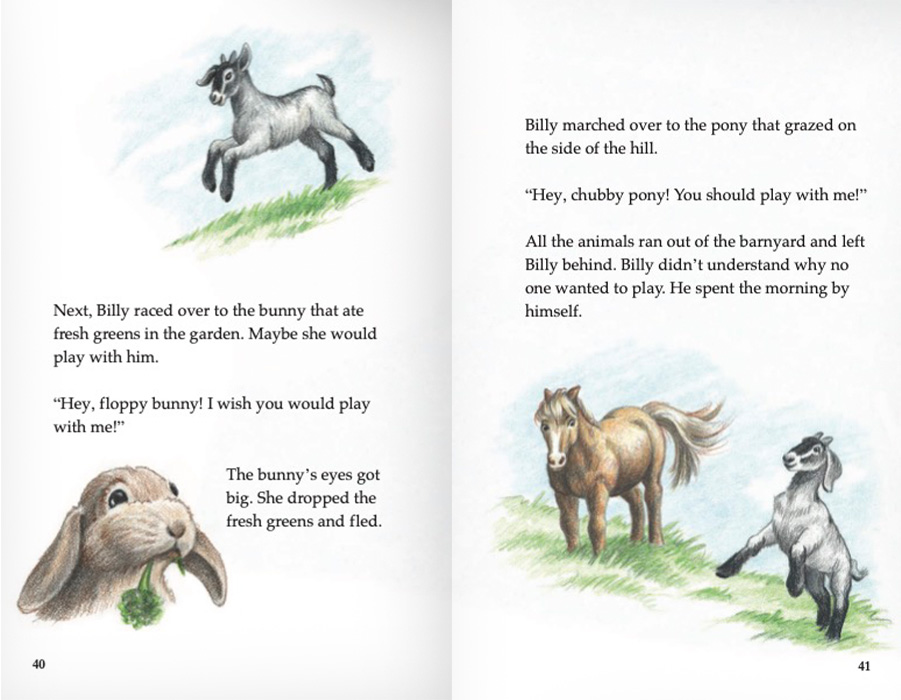 Pages 40-41 from Chasing Henry, a phonics-based reader from All About Learning Press.